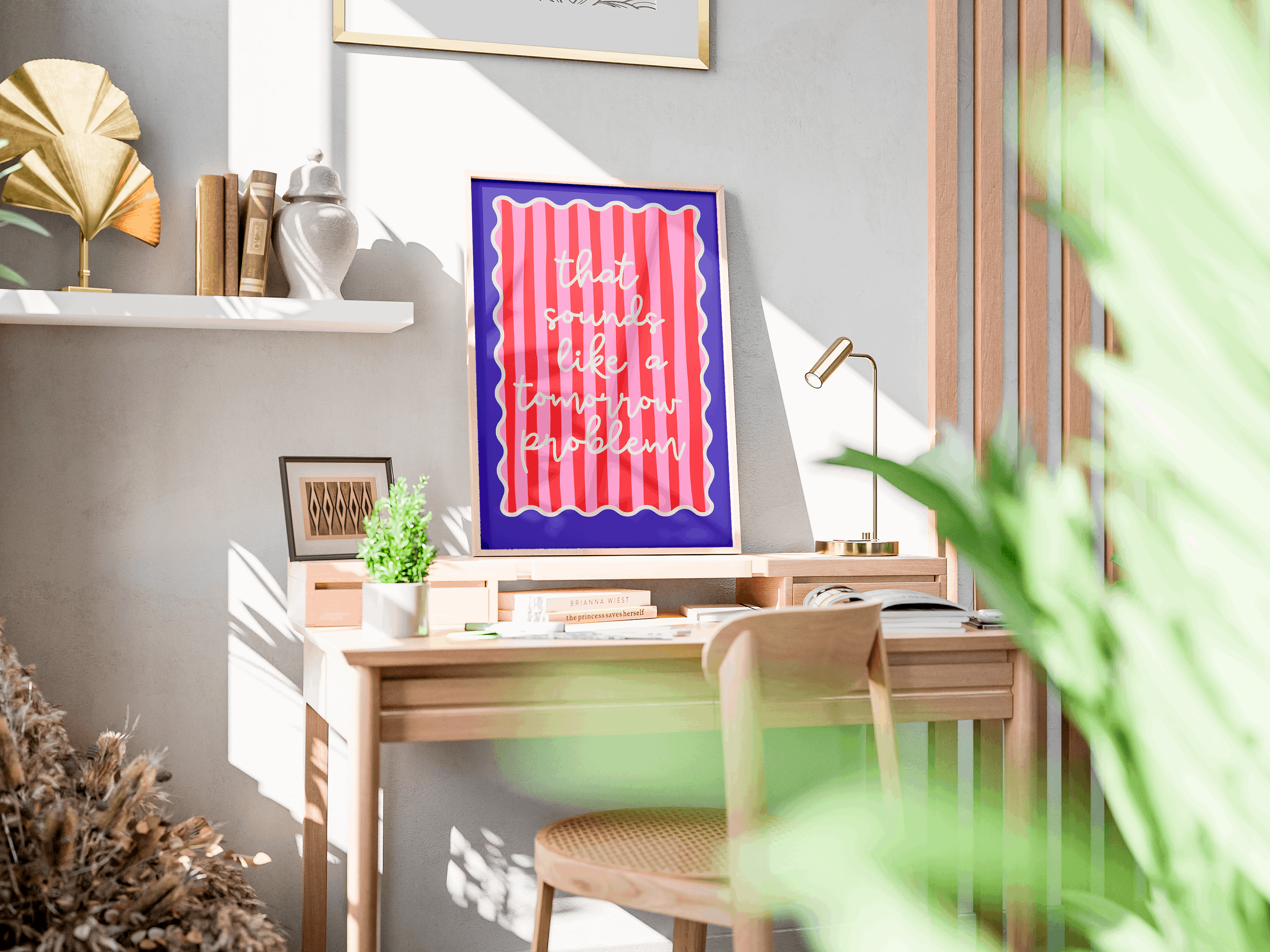 Premium Matte Paper Wooden Framed Poster