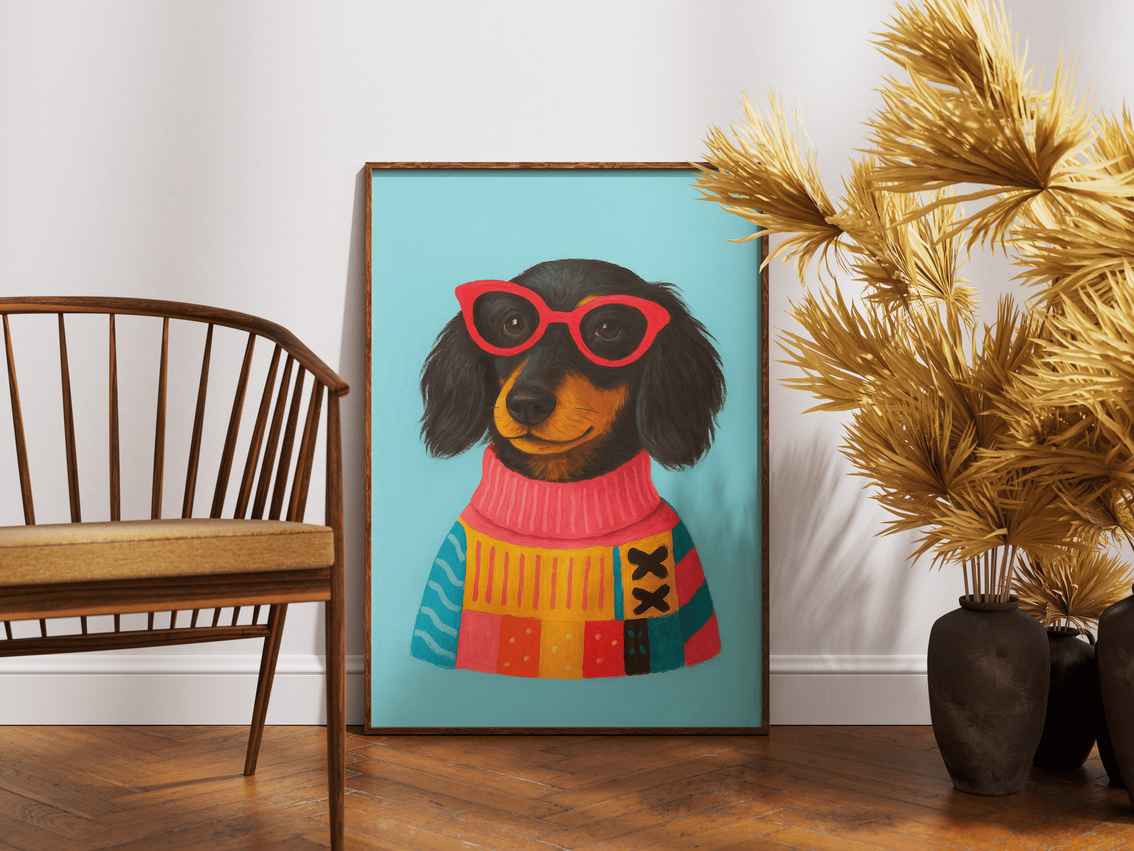 Personalizable Cozy Dog Poster
