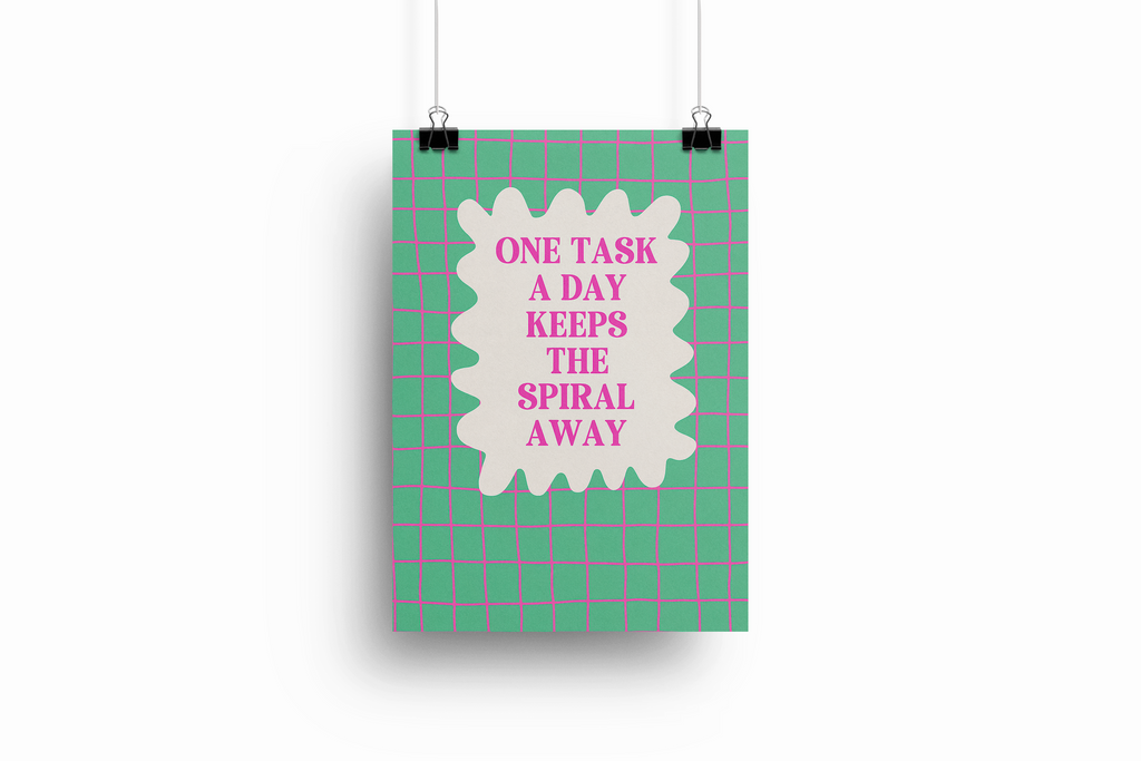 Keep the Spiral Away Poster